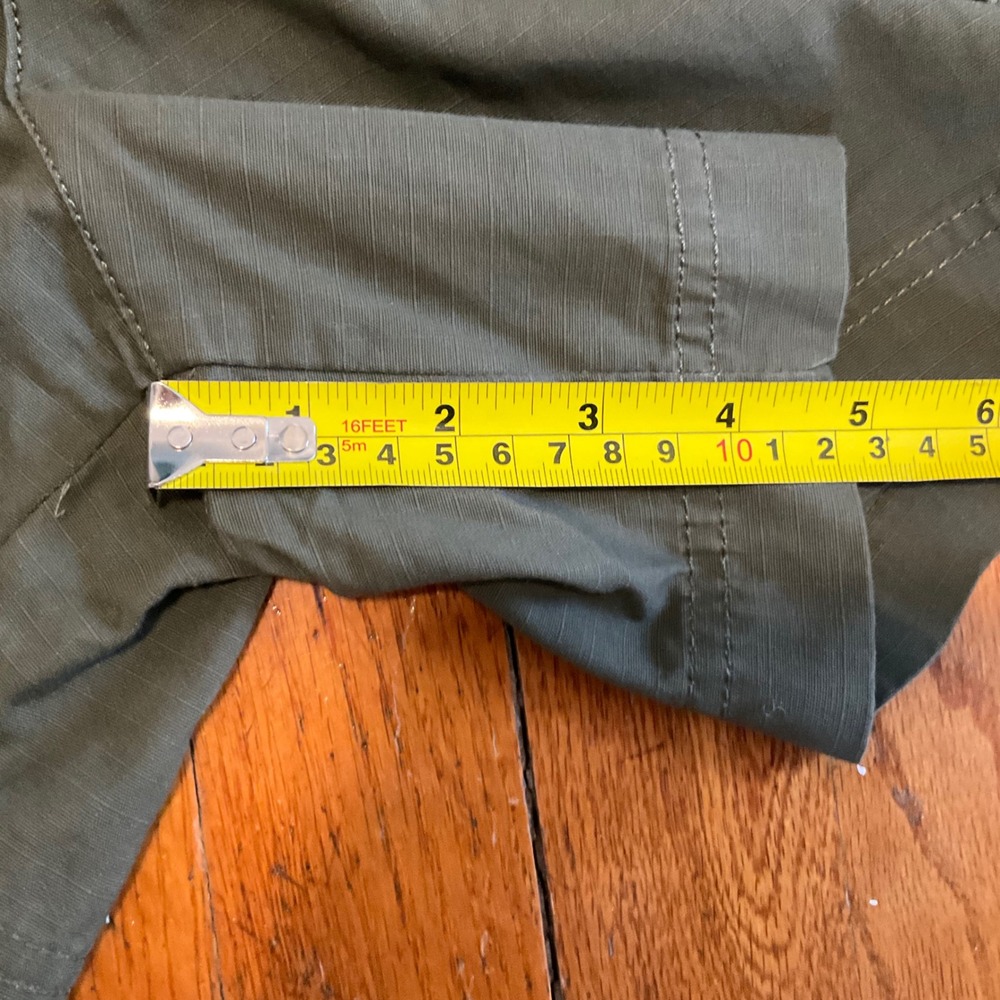 Vtg Route 66 Womens Size 6 Cargo Shorts Olive Green Button Fly Cargo Y2K - Picture 7 of 7